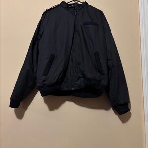 Classic Black Bomber Jacket for Men